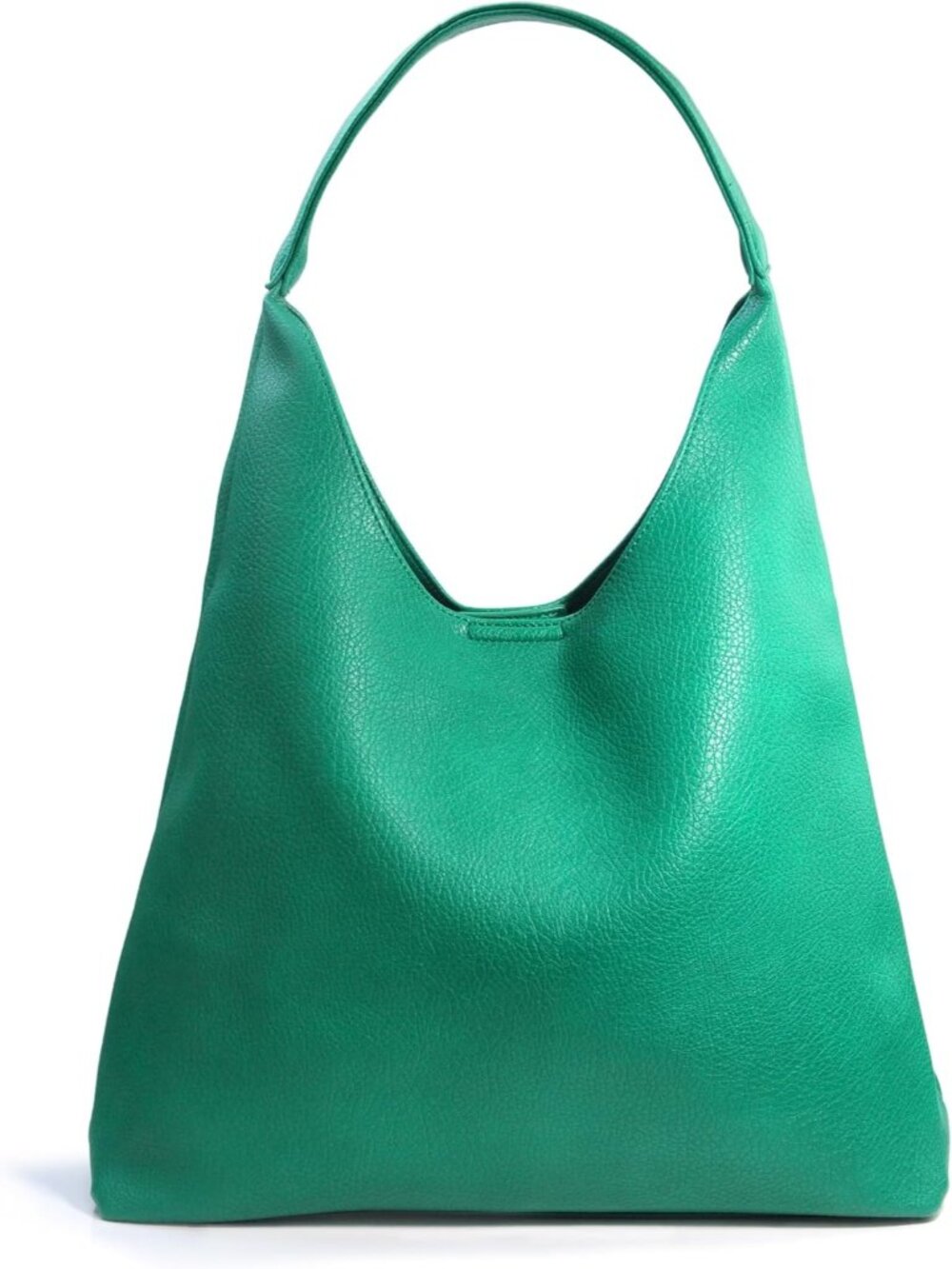 👜Women's Green Vegan Leather Hobo Bags Slouchy Shoulder Tote Handbag Purse Soft